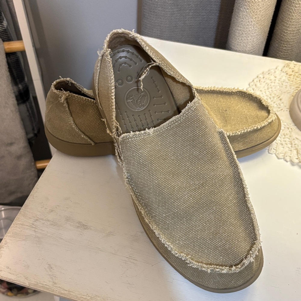 Men’s Crocs Casual Tan Slip-On Shoes